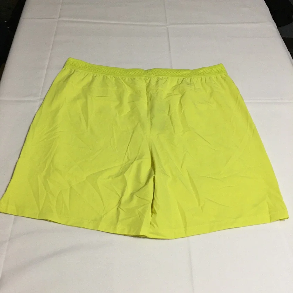 Fabletics Fundamental Shorts Mens 2XL Yellow 7 Inch Inseam NWT $49.95